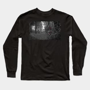 Monochrome Holly, Cotswolds, England Long Sleeve T-Shirt